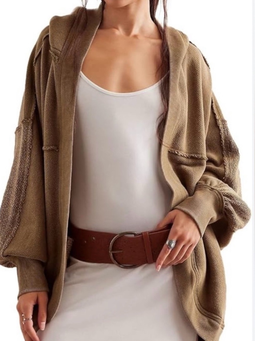 FREE PEOPLE WE THE FREE FOREVER YOURS CARDI NWT Size L in Adventurer - Picture 2 of 7